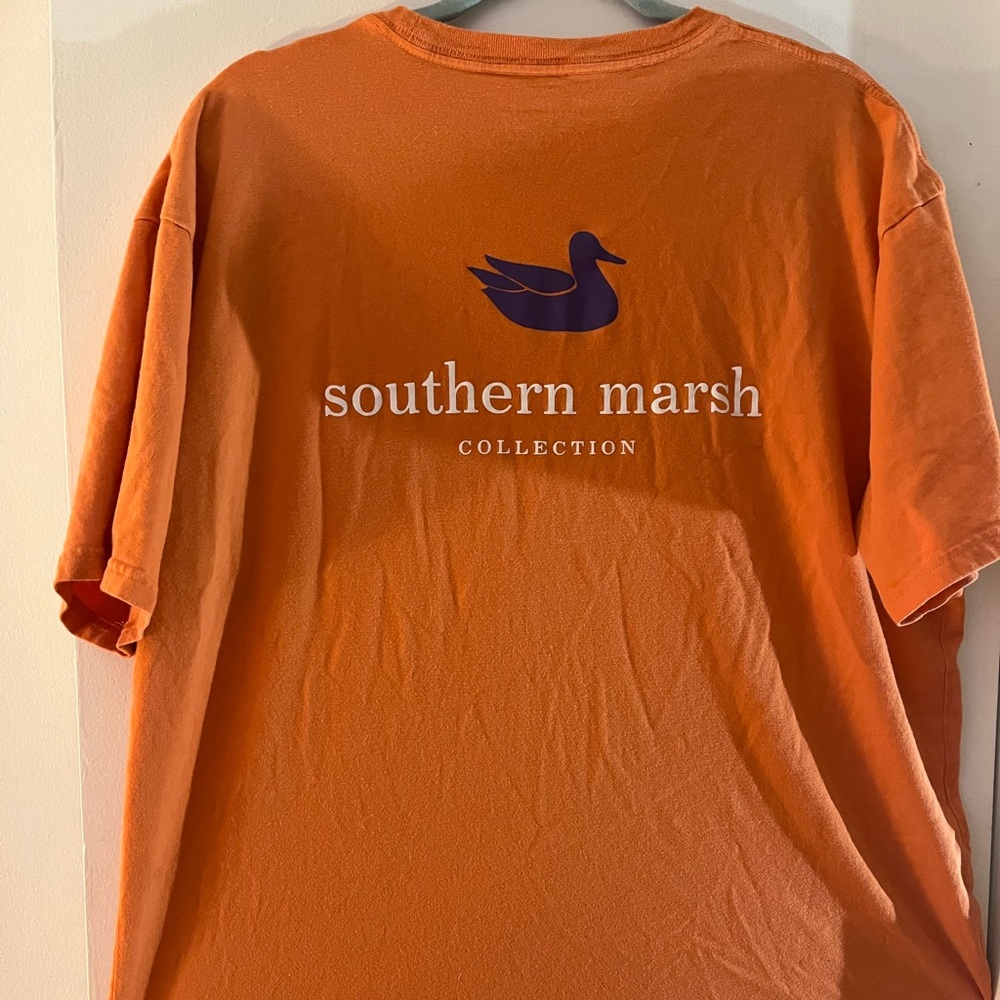 orange shirt sleeve southern marsh t shirt